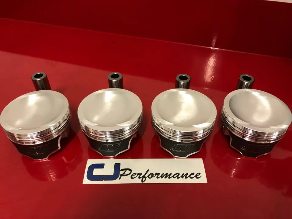 Set of new pistons for an engine build by CJ Performance Mansfield