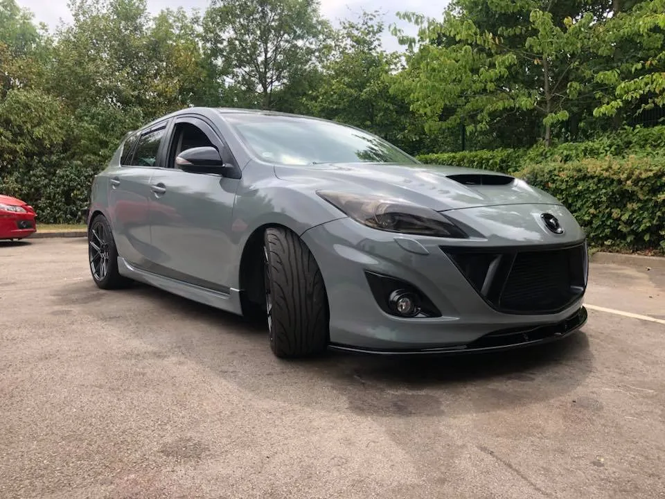 Grey Mazda 3 MPS parked outside CJ Performance Mansfield