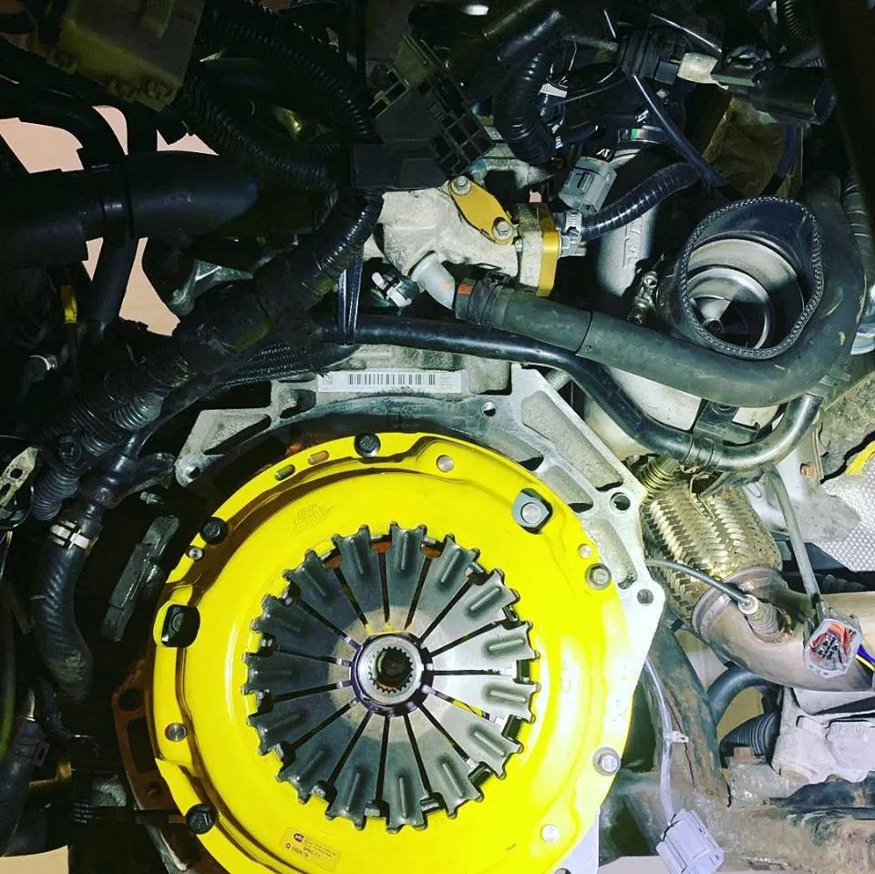 Uprated clutch fitted to a flywheel at CJ Performance Mansfield
