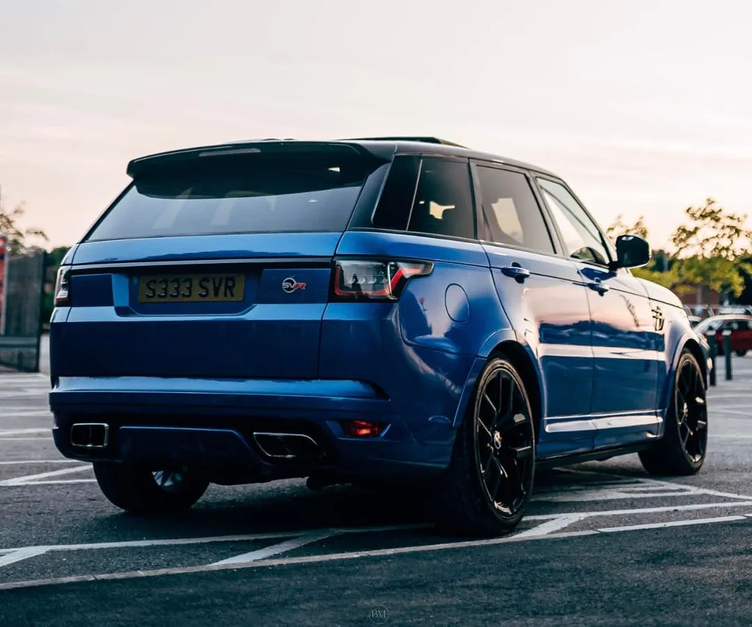 Blue Range Rover Sport at CJ Performance Mansfield